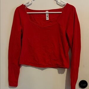 All in Motion Women's Red Long Sleeve Top